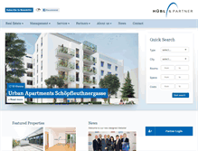 Tablet Screenshot of huebl-partner.com